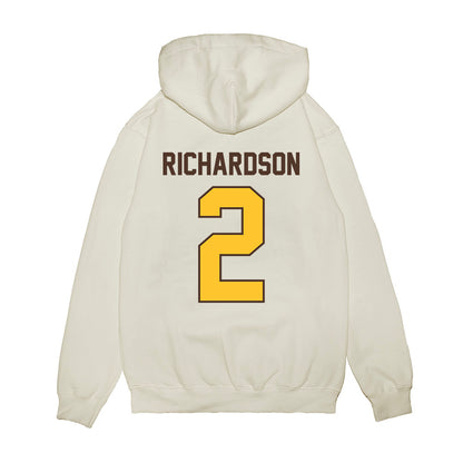 Wyoming - NCAA Football : Eric Richardson - Vintage Helmet Premium Hooded Sweatshirt-1