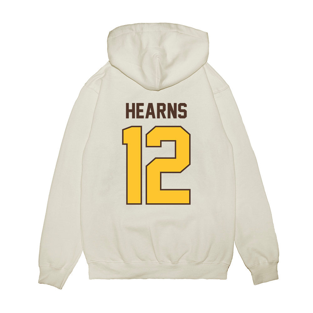 Wyoming - NCAA Football : Desman Hearns - Vintage Helmet Premium Hooded Sweatshirt-1