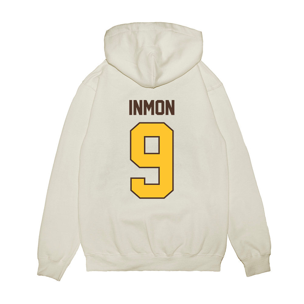 Wyoming - NCAA Football : Bj Inmon - Vintage Helmet Premium Hooded Sweatshirt-1