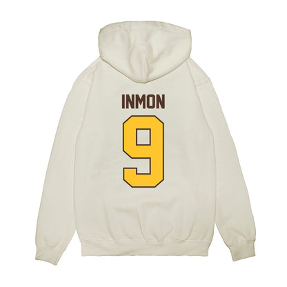 Wyoming - NCAA Football : Bj Inmon - Vintage Helmet Premium Hooded Sweatshirt-1