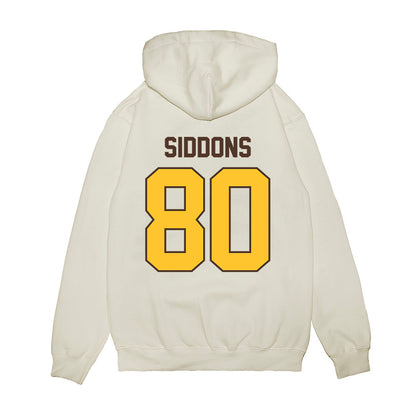 Wyoming - NCAA Football : Tyler Siddons - Vintage Helmet Premium Hooded Sweatshirt-1