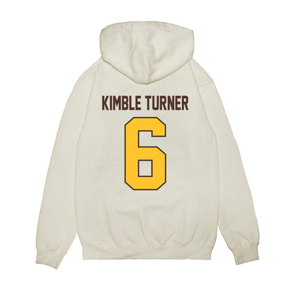 Wyoming - NCAA Football : Kaiden Kimble Turner - Vintage Helmet Premium Hooded Sweatshirt-1