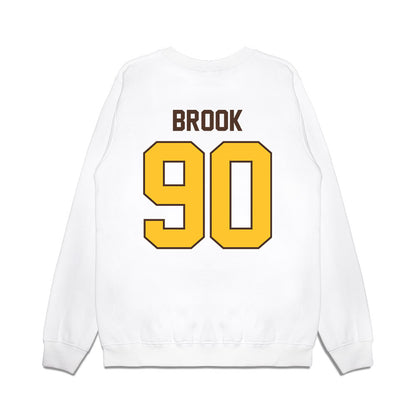 Wyoming - NCAA Football : Cade Brook - Vintage Helmet Premium Crewneck Sweatshirt-1