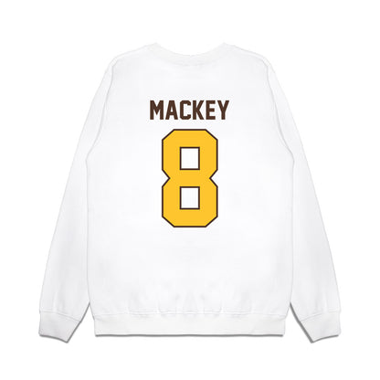 Wyoming - NCAA Football : Logan Mackey - Vintage Helmet Premium Crewneck Sweatshirt-1