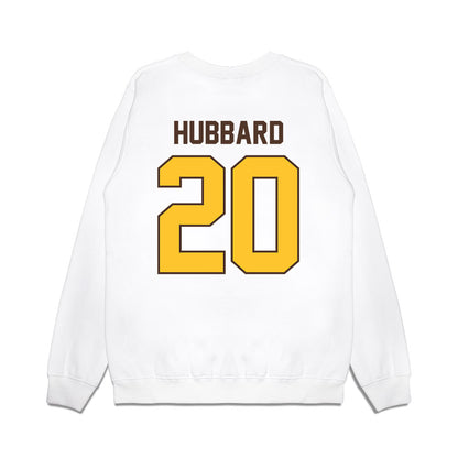 Wyoming - NCAA Football : Diore Hubbard - Vintage Helmet Premium Crewneck Sweatshirt-1