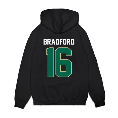 USF - NCAA Football : Jayden Bradford - Vintage Helmet Premium Hooded Sweatshirt-1