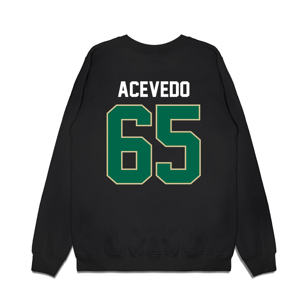 USF - NCAA Football : Jaylin Acevedo - Vintage Helmet Premium Crewneck Sweatshirt-1
