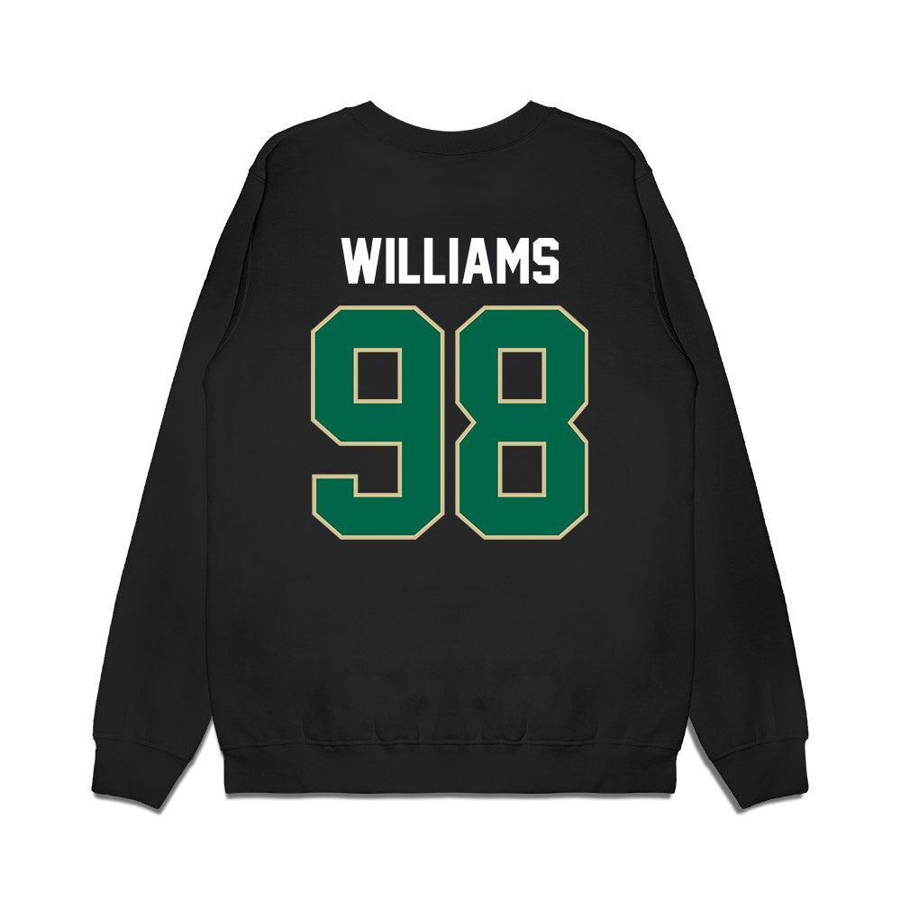 USF - NCAA Football : Marcus Williams - Vintage Helmet Premium Crewneck Sweatshirt-1