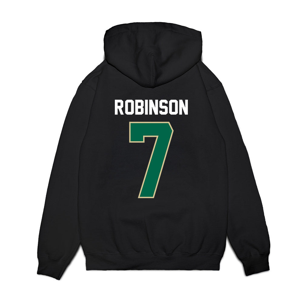 USF - NCAA Football : Sam Robinson - Vintage Helmet Premium Hooded Sweatshirt-1