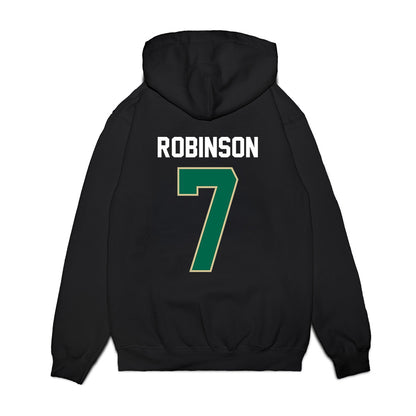 USF - NCAA Football : Sam Robinson - Vintage Helmet Premium Hooded Sweatshirt-1