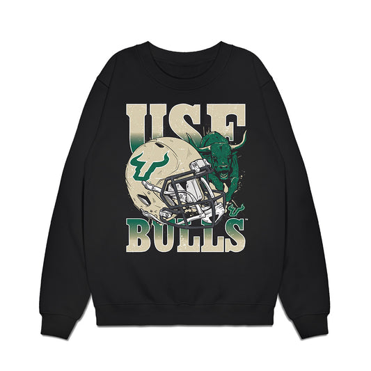 USF - NCAA Football : Wyatt Sullivan - Vintage Helmet Premium Crewneck Sweatshirt-0