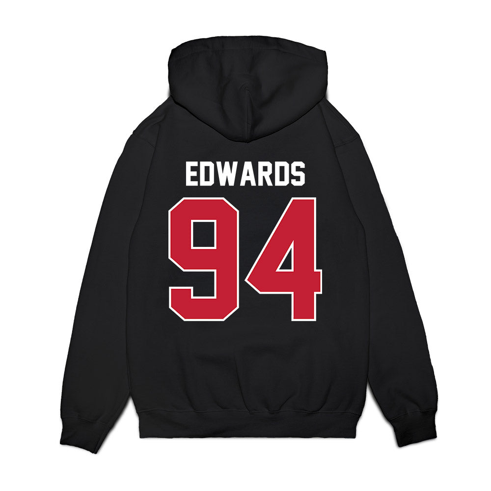 Richmond - NCAA Football : Robert Edwards - Vintage Helmet Premium Hooded Sweatshirt-1
