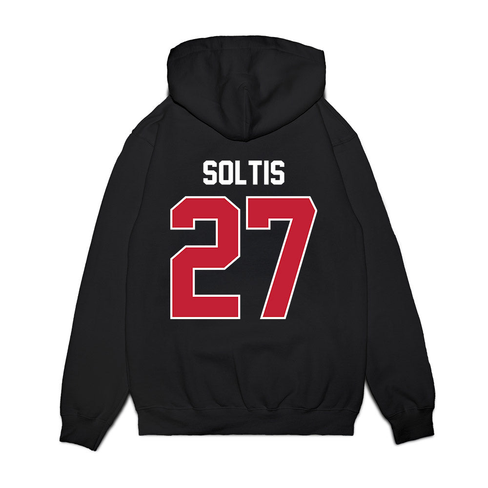 Richmond - NCAA Football : Christian Soltis - Vintage Helmet Premium Hooded Sweatshirt-1