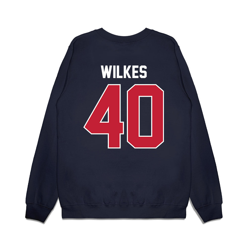 Richmond - NCAA Football : Jordan Wilkes - Vintage Helmet Premium Crewneck Sweatshirt-1