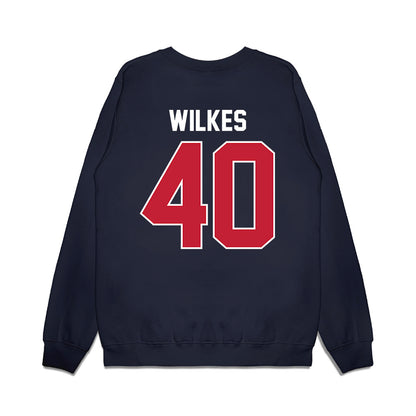 Richmond - NCAA Football : Jordan Wilkes - Vintage Helmet Premium Crewneck Sweatshirt-1