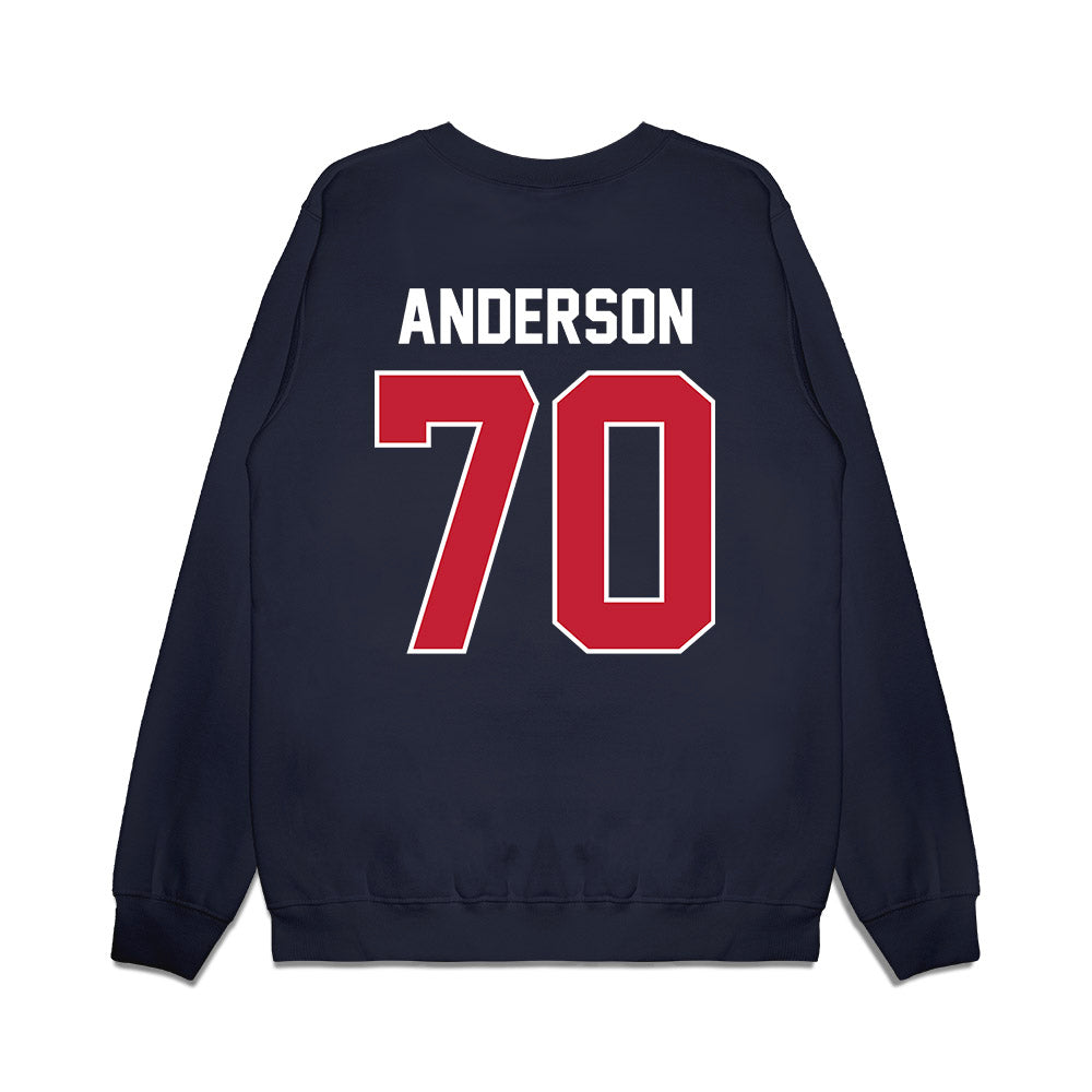 Richmond - NCAA Football : Ronald Anderson - Vintage Helmet Premium Crewneck Sweatshirt-1