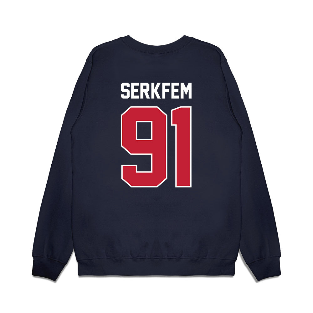 Richmond - NCAA Football : Jefferson Serkfem - Vintage Helmet Premium Crewneck Sweatshirt-1