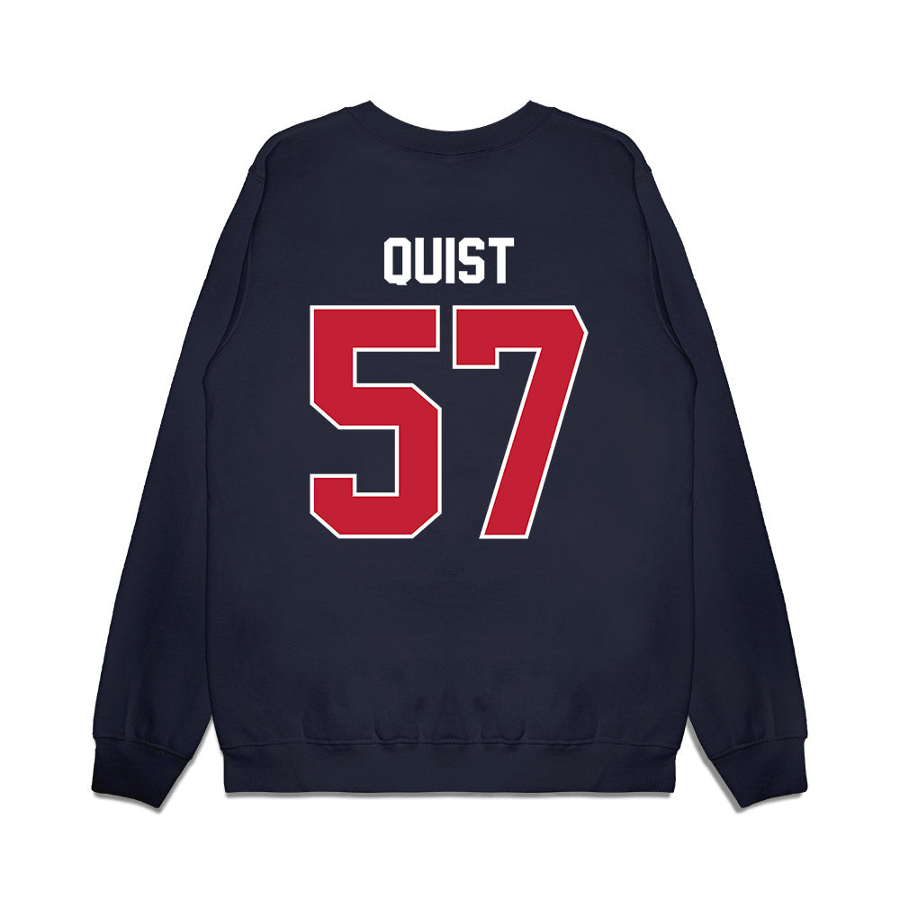 Richmond - NCAA Football : Brady Quist - Vintage Helmet Premium Crewneck Sweatshirt-1