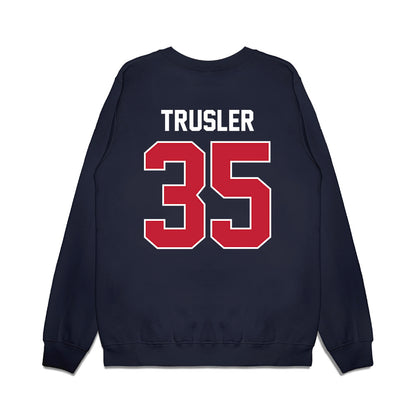 Richmond - NCAA Football : Aaron Trusler - Vintage Helmet Premium Crewneck Sweatshirt-1