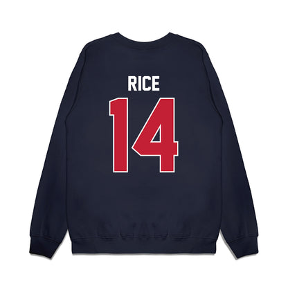 Richmond - NCAA Football : Justin Rice - Vintage Helmet Premium Crewneck Sweatshirt-1