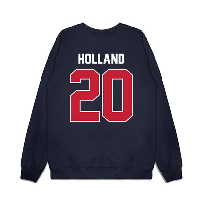Richmond - NCAA Football : Matthew Holland - Vintage Helmet Premium Crewneck Sweatshirt-1