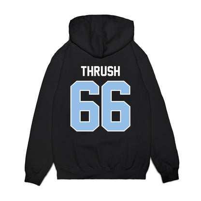 Old Dominion - NCAA Football : Mason Thrush - Vintage Helmet Premium Hooded Sweatshirt-1
