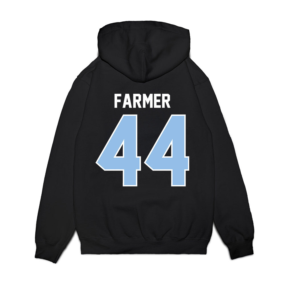 Old Dominion - NCAA Football : Kendall Farmer - Vintage Helmet Premium Hooded Sweatshirt-1