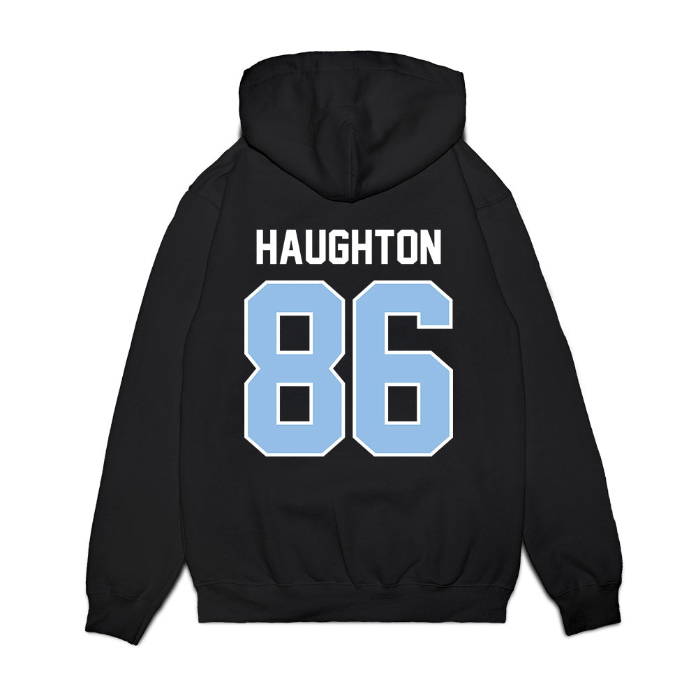 Old Dominion - NCAA Football : Leon Haughton - Vintage Helmet Premium Hooded Sweatshirt-1