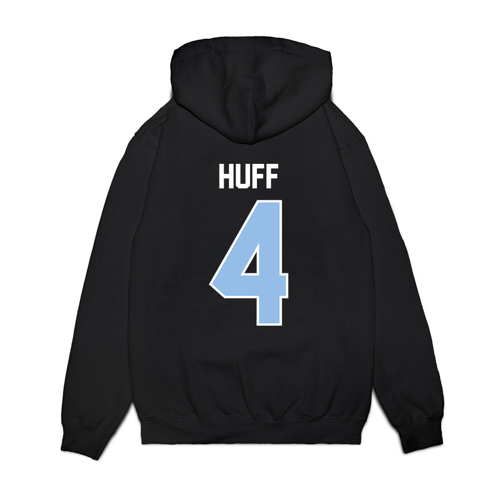Old Dominion - NCAA Football : Ryan Huff - Vintage Helmet Premium Hooded Sweatshirt-1