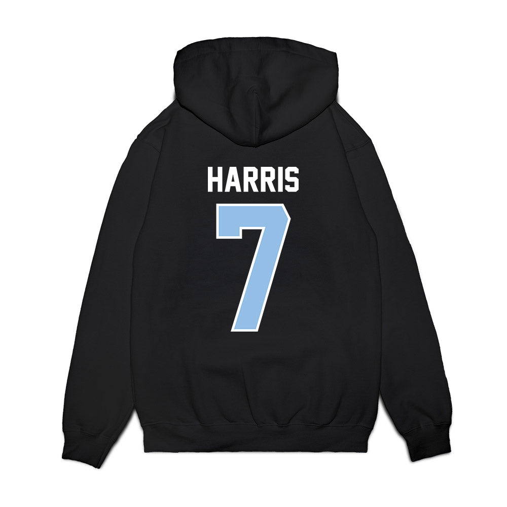 Old Dominion - NCAA Football : Kendall Harris - Vintage Helmet Premium Hooded Sweatshirt-1