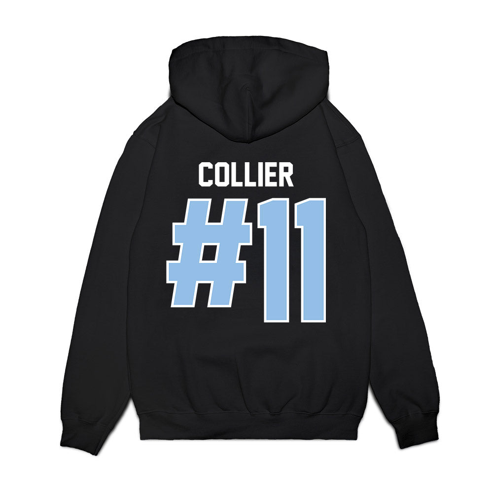 Old Dominion - NCAA Football : Kollin Collier - Vintage Helmet Premium Hooded Sweatshirt-1