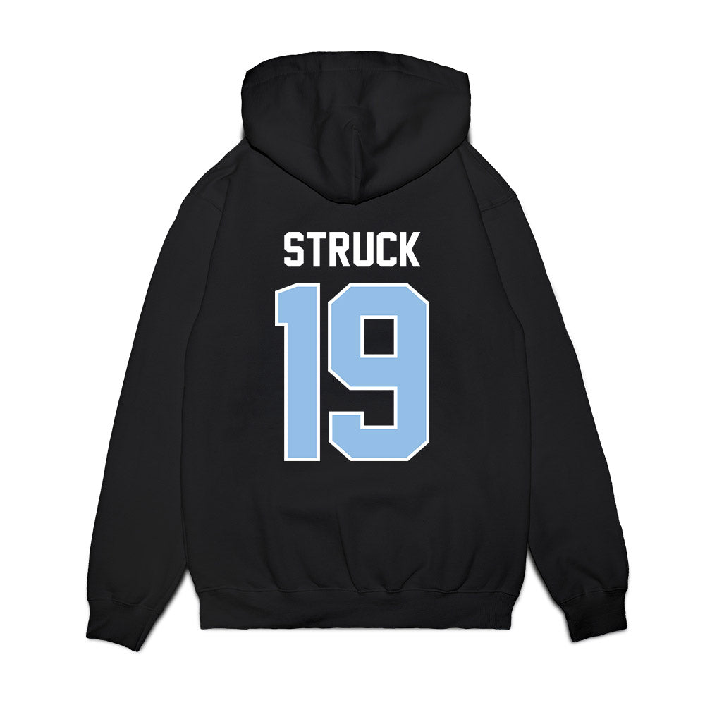 Old Dominion - NCAA Football : Lucas Struck - Vintage Helmet Premium Hooded Sweatshirt-1