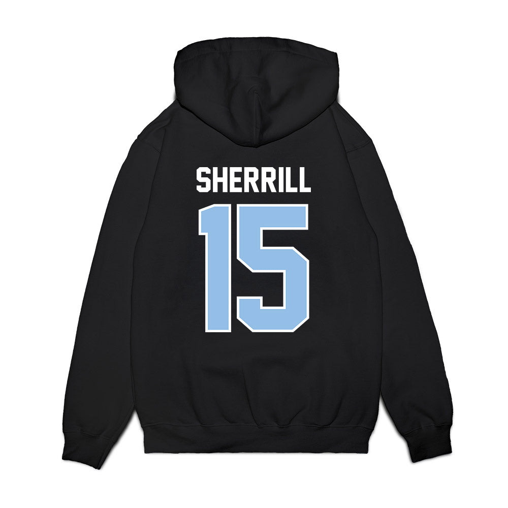 Old Dominion - NCAA Football : Je'Hahj Sherrill - Vintage Helmet Premium Hooded Sweatshirt-1