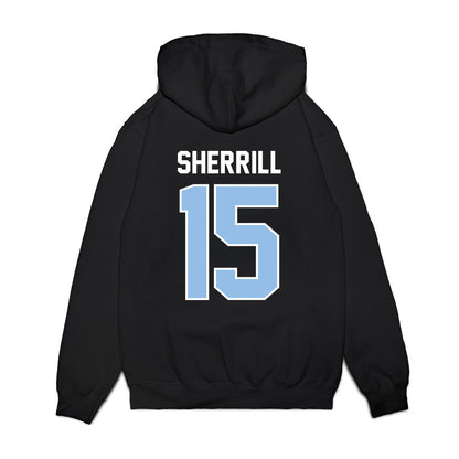 Old Dominion - NCAA Football : Je'Hahj Sherrill - Vintage Helmet Premium Hooded Sweatshirt-1