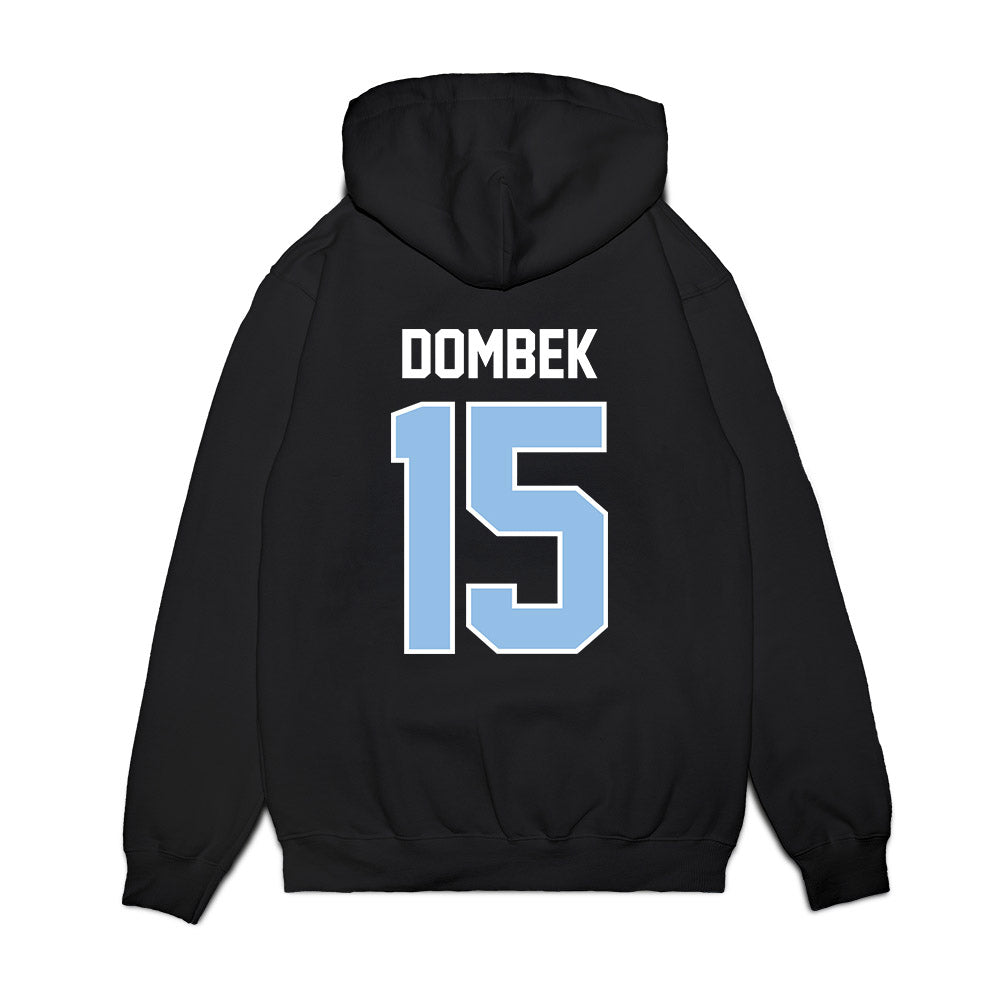 Old Dominion - NCAA Football : Gabe Dombek - Vintage Helmet Premium Hooded Sweatshirt-1