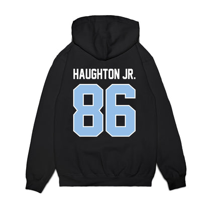 Old Dominion - NCAA Football : Leon Haughton Jr. - Vintage Helmet Premium Hooded Sweatshirt-1