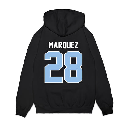 Old Dominion - NCAA Football : Troy Marquez - Vintage Helmet Premium Hooded Sweatshirt-1