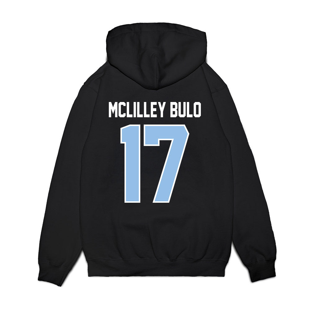 Old Dominion - NCAA Football : DeVeion Mclilley Bulo - Vintage Helmet Premium Hooded Sweatshirt-1