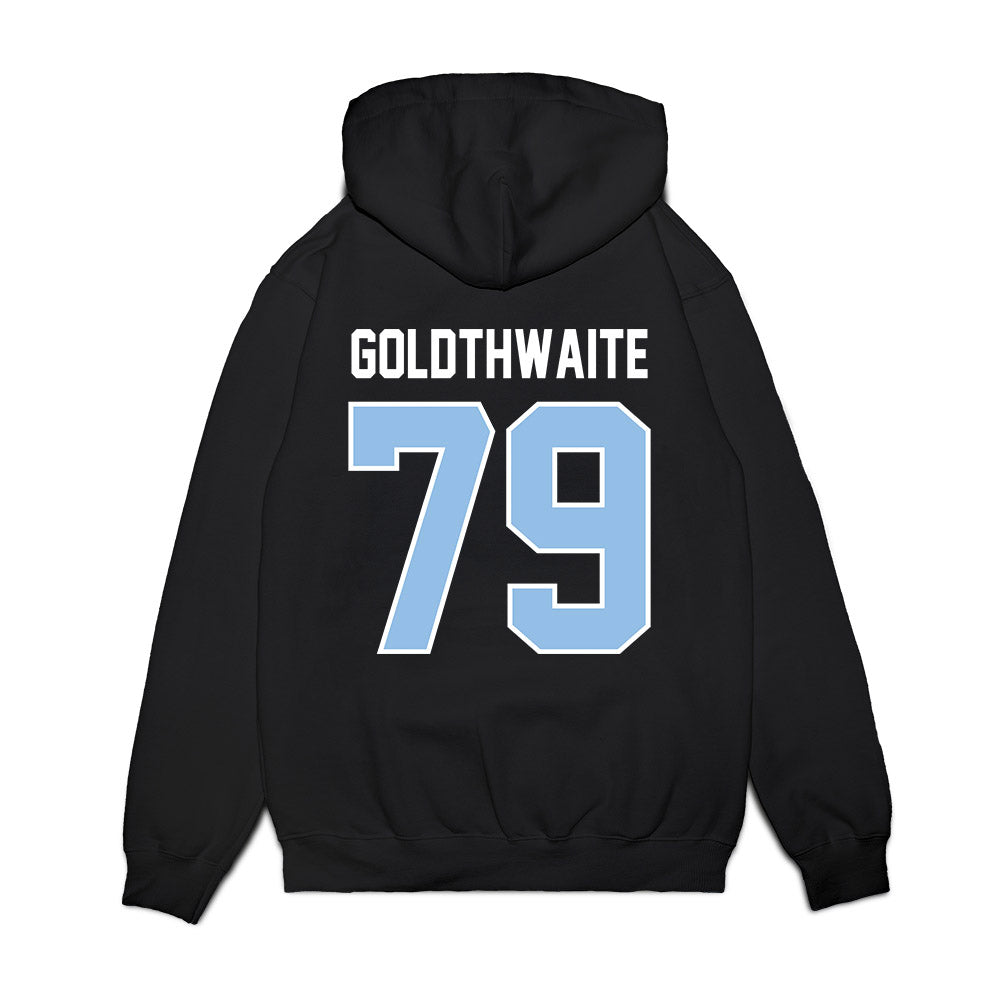 Old Dominion - NCAA Football : Raykwon Goldthwaite - Vintage Helmet Premium Hooded Sweatshirt-1