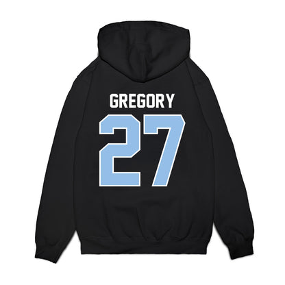 Old Dominion - NCAA Football : Kingston Gregory - Vintage Helmet Premium Hooded Sweatshirt-1