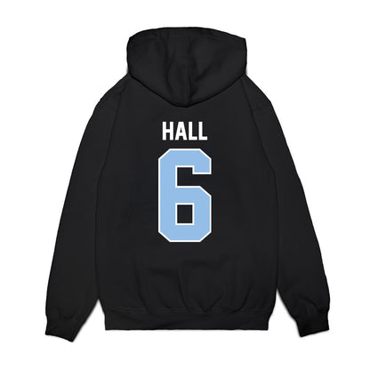 Old Dominion - NCAA Football : Treyvion Hall - Vintage Helmet Premium Hooded Sweatshirt-1