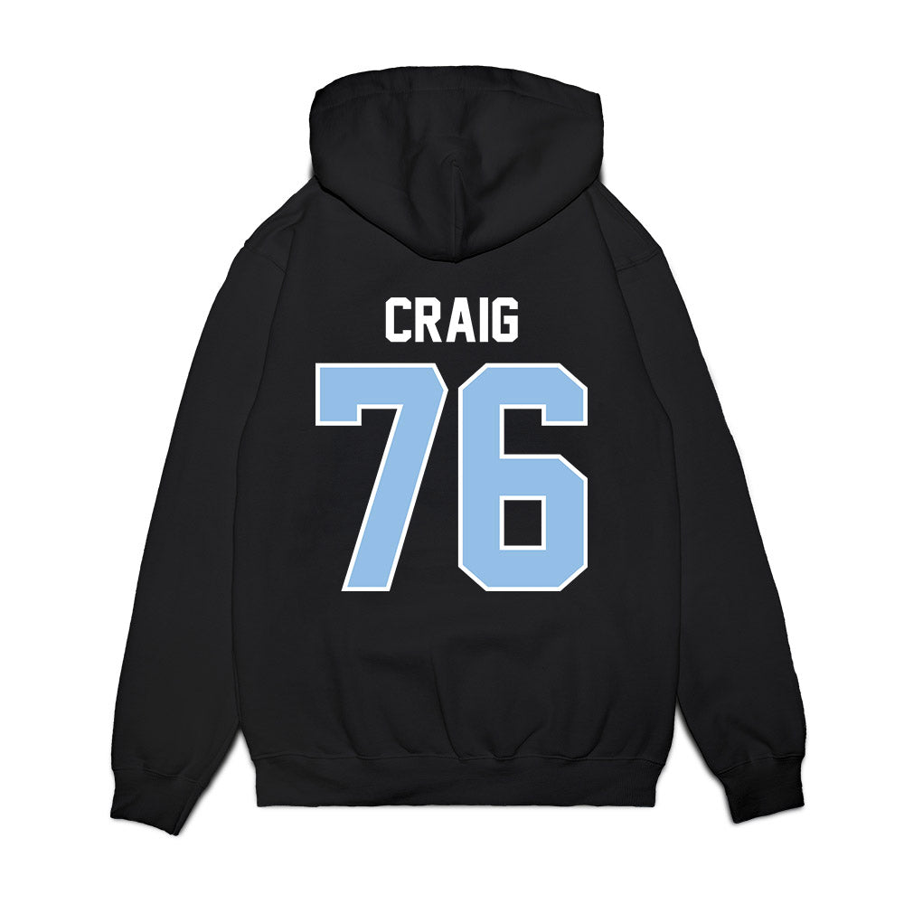 Old Dominion - NCAA Football : Carmarion Craig - Vintage Helmet Premium Hooded Sweatshirt-1