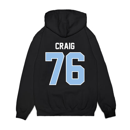 Old Dominion - NCAA Football : Carmarion Craig - Vintage Helmet Premium Hooded Sweatshirt-1