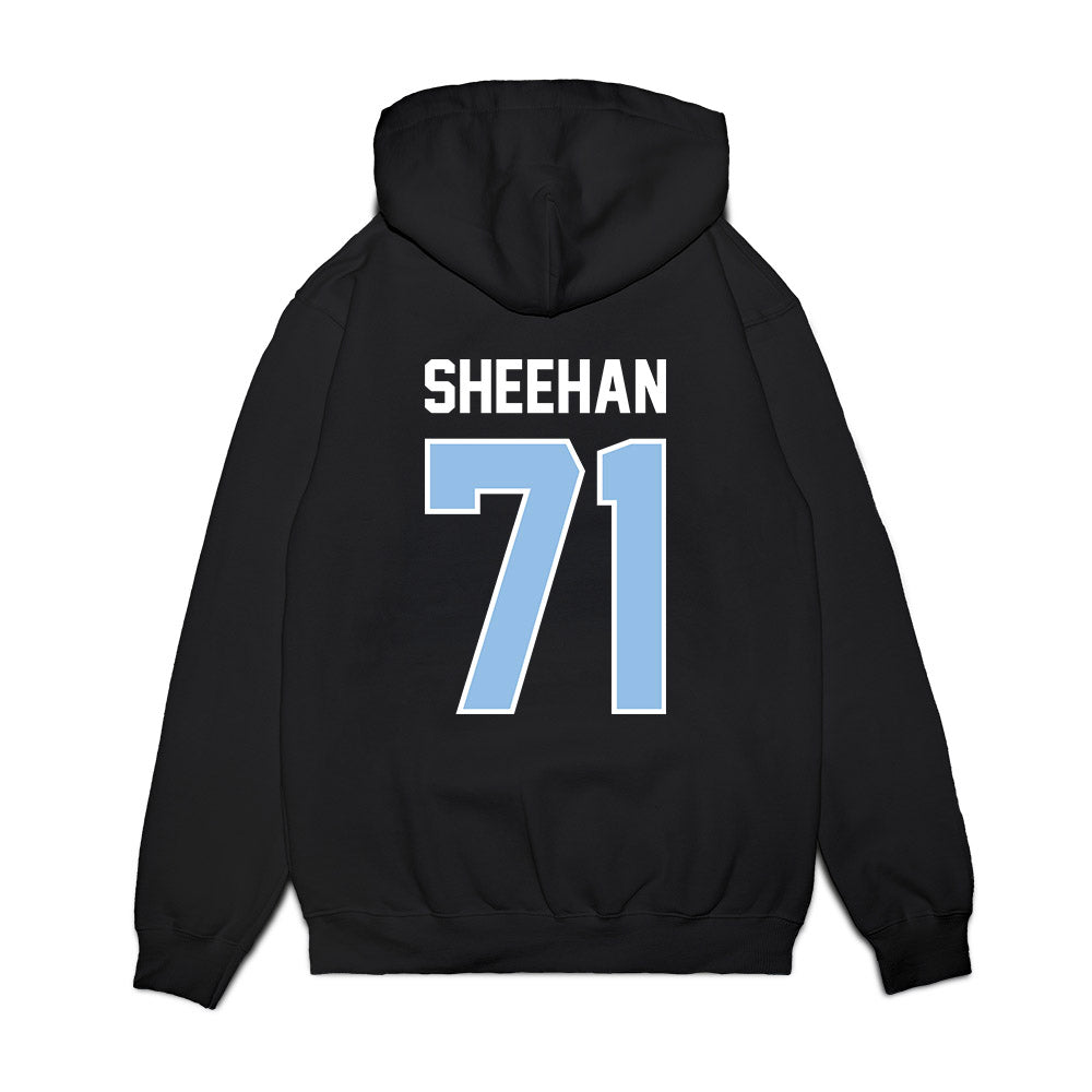 Old Dominion - NCAA Football : Jack Sheehan - Vintage Helmet Premium Hooded Sweatshirt-1