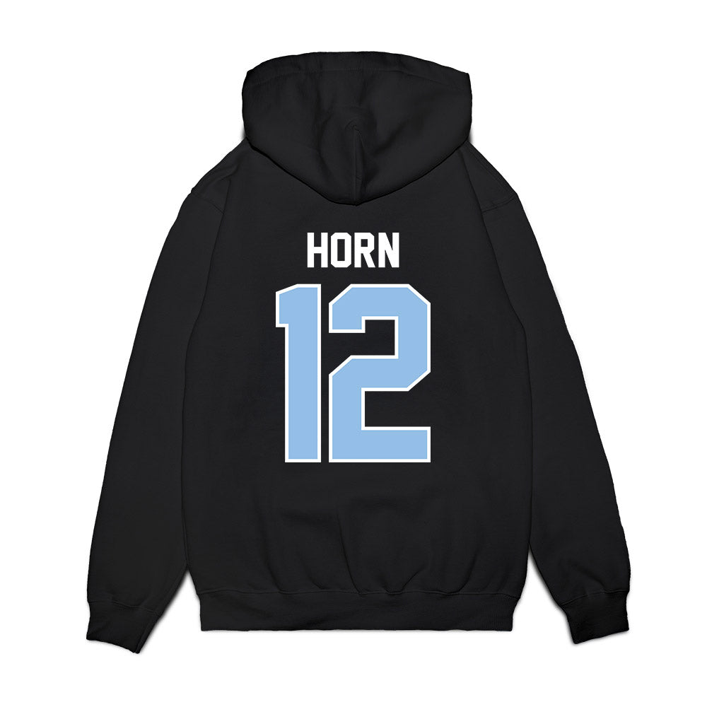 Old Dominion - NCAA Football : Asher Horn - Vintage Helmet Premium Hooded Sweatshirt-1