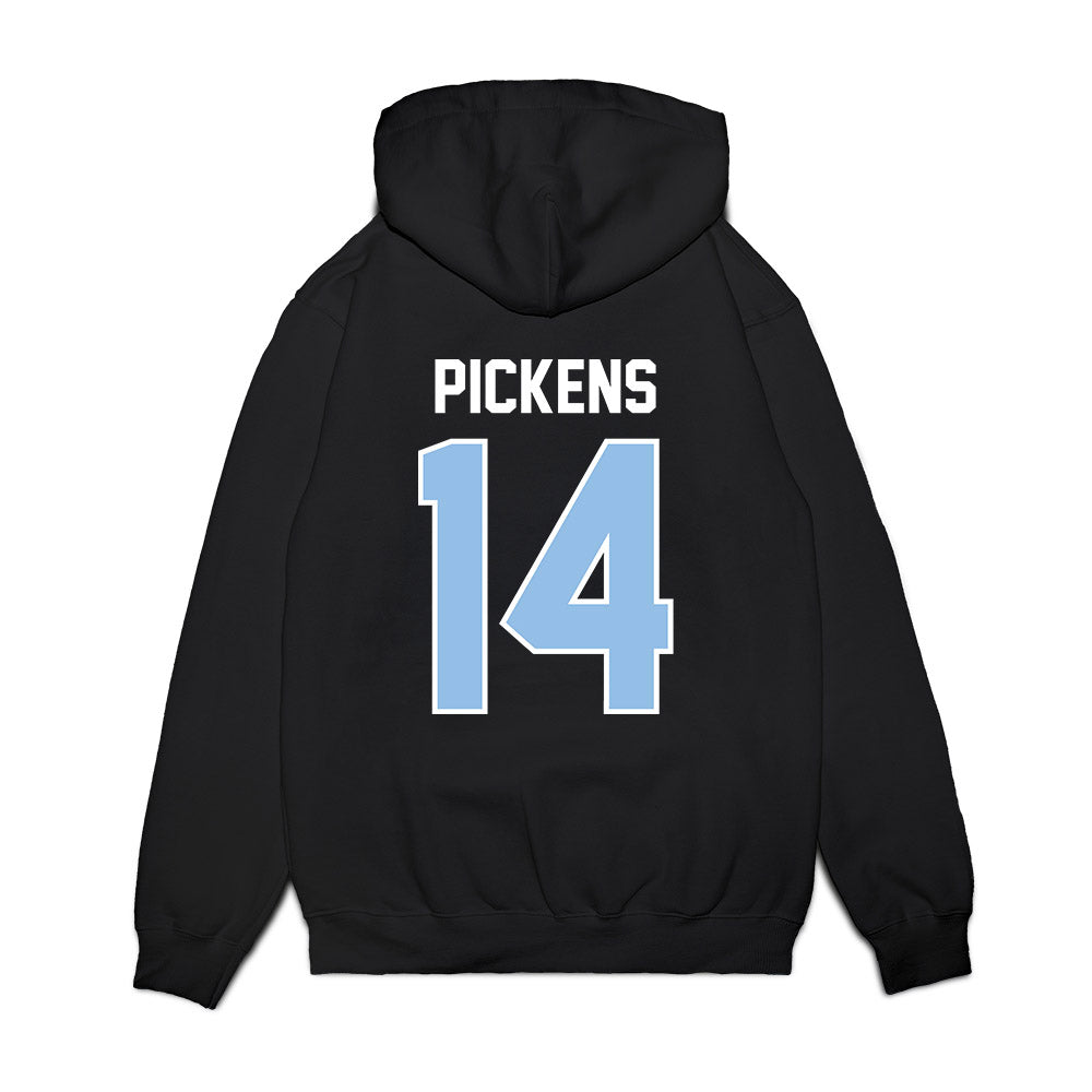 Old Dominion - NCAA Football : Daniel Pickens - Vintage Helmet Premium Hooded Sweatshirt-1