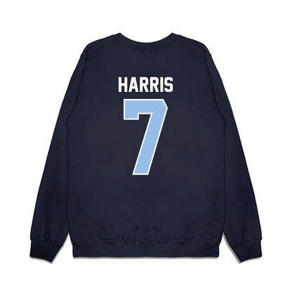 Old Dominion - NCAA Football : Kendall Harris - Vintage Helmet Premium Crewneck Sweatshirt-1