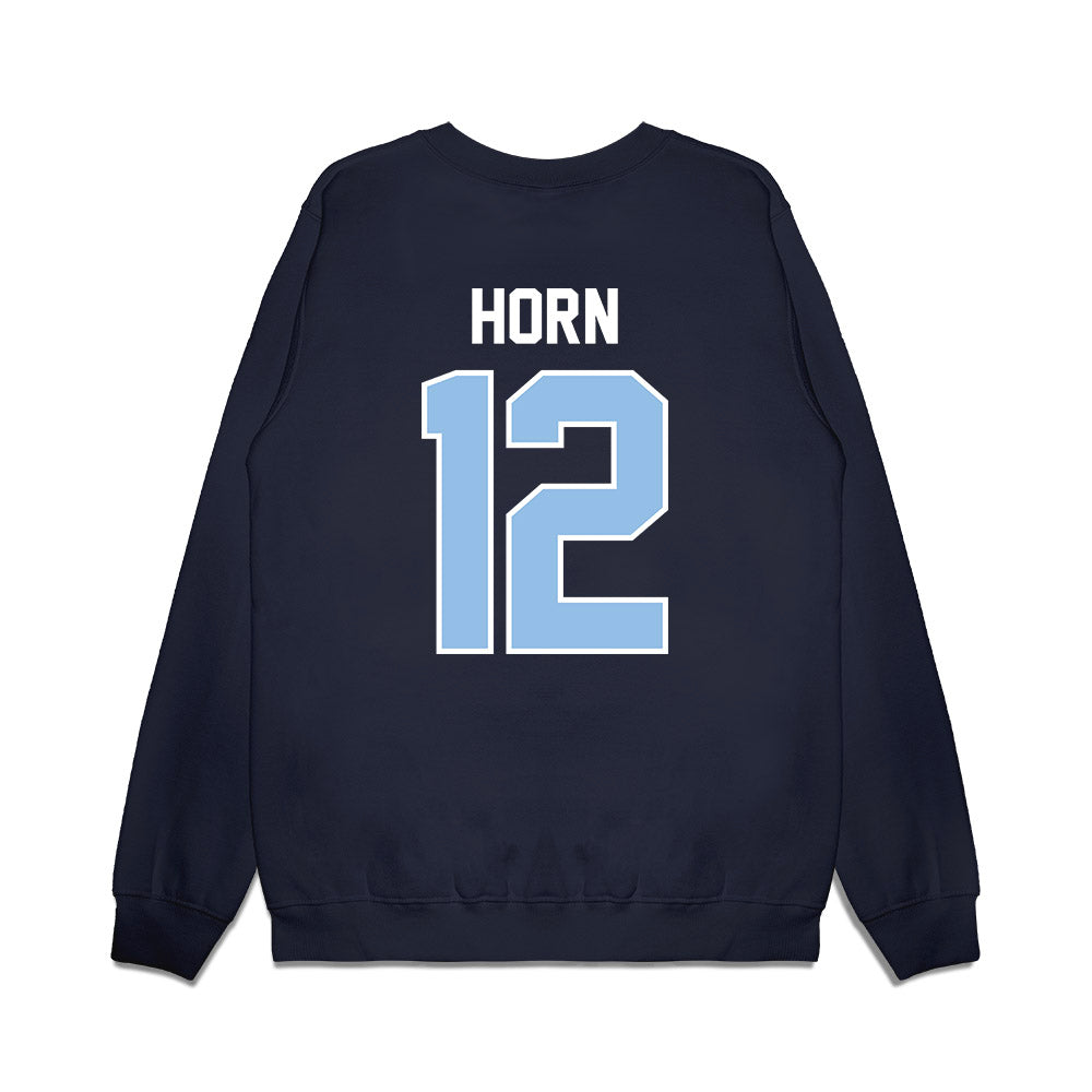 Old Dominion - NCAA Football : Asher Horn - Vintage Helmet Premium Crewneck Sweatshirt-1