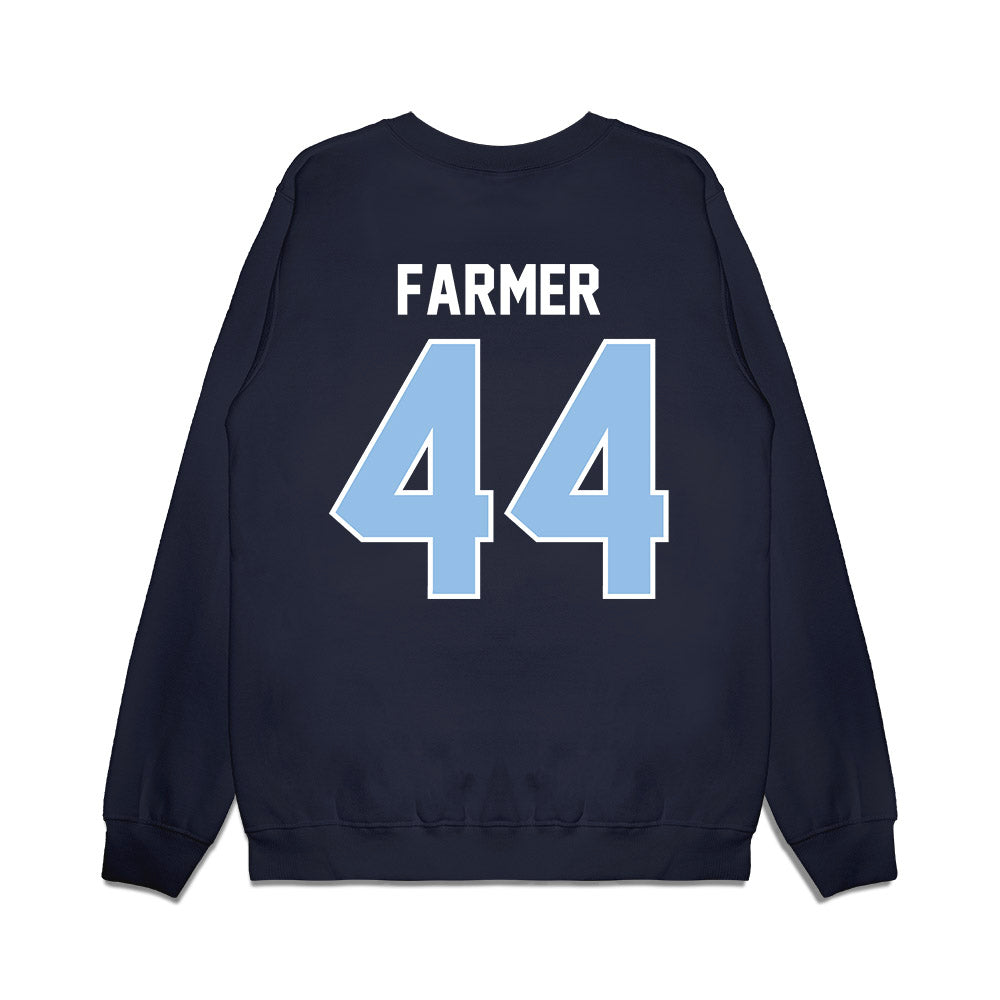 Old Dominion - NCAA Football : Kendall Farmer - Vintage Helmet Premium Crewneck Sweatshirt-1