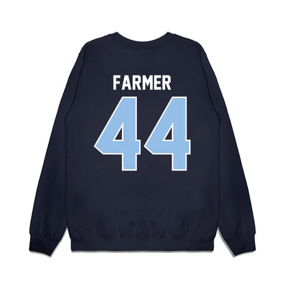 Old Dominion - NCAA Football : Kendall Farmer - Vintage Helmet Premium Crewneck Sweatshirt-1